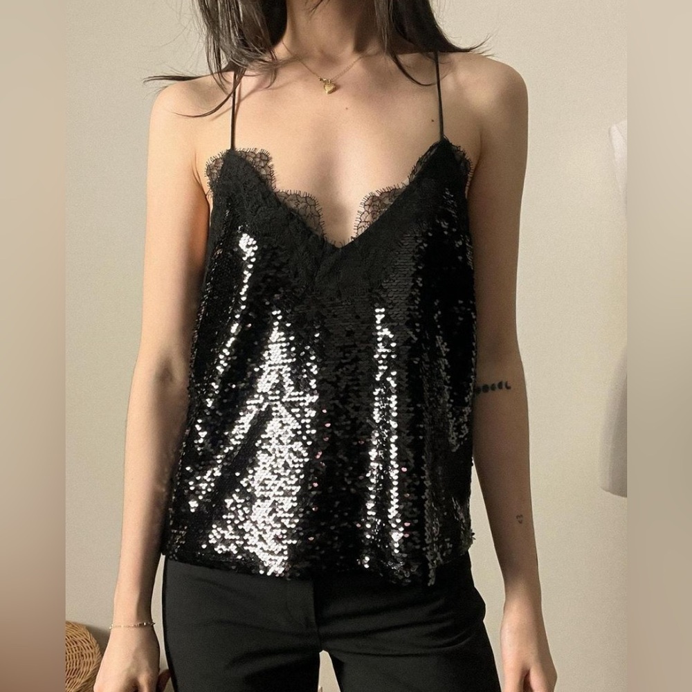 Cami NYC sequined camisole